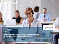 Sachbearbeiter Auftragskoordination (m/w/d) - Vertriebsinnendienst - Höchstädt (Donau)