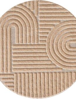 Ayyildiz Teppiche Designteppich ART 1121 Boho Design, rund, Höhe: 20 mm, auch in eckig, 3D Optik, Boho, skandinavisch, weich, Wohnzimmer