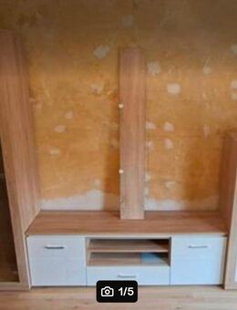 Wohnwand Sonoma/Weiß Glanz - Bottrop