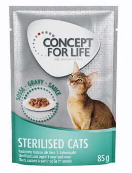 Concept for Life Sterilised Cats - in Soße - 12 x 85 g