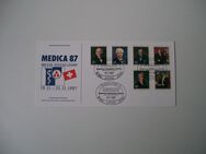 Medizin, Briefmarken MEDICA 87 + Kongress Thoraxorgan, MiNr 155 - Erftstadt