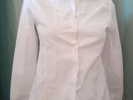 weiße Bluse "neu" mit Etikett, Gr.M mit Spitze und Stehkragen - Mülheim (Ruhr)