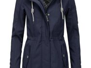 PEAK TIME Softshelljacke L60013 wasserabweisender Übergangs-Mantel mit abnehmbarer Kapuze