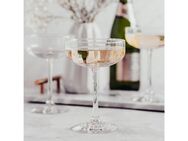 LIBBEY Champagnerglas Libbey Trinkglas, 12er Set -LINEAR-, Glas, 251 ml, hochwertig verarbeitet, im modernen Design