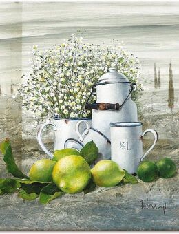 Artland Wandbild Stillleben mit Milchkanne, Arrangements (1 St), als Leinwandbild, Poster, Wandaufkleber in verschied. Größen