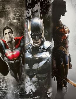 DC Comics Leinwandbilder 3stück / Set XXL 140x70 - Höhr-Grenzhausen