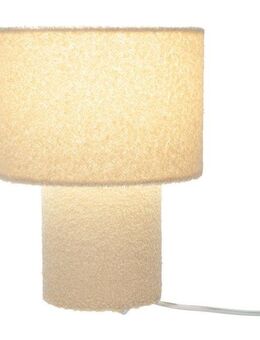 näve Tischleuchte Fluffy, ohne Leuchtmittel, fluffiger Plüschbezug, H:31cm D:23cm, Zuleitung mit Kippschalter, E27