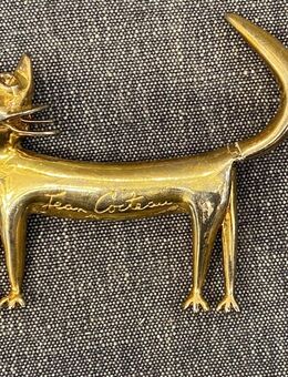 Seltene grosse Katzen-Brosche Jean Cocteau 1997 Limited Edition - Köln