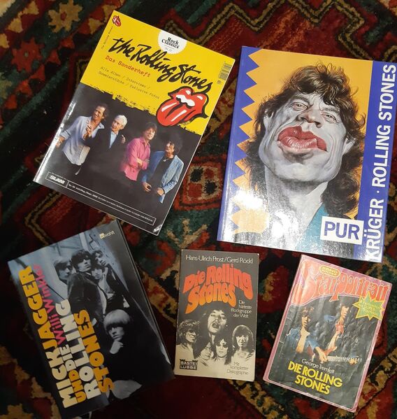 The Rolling Stones 5 Bücher / Hefte. - Düren