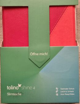 Tolino Shine 4 Slimtasche, rot zweifarbig - Peine