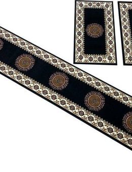 my home Bettumrandung Shari, Made in Belgium, Höhe 7 mm, Orient-Optik, Bettvorleger, Läufer-Set für das Schlafzimmer