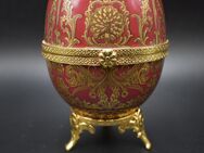 Ei-förmige Schmuck-Schatulle à la Fabergé - aufklappbar, edel! - München