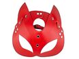 Damen Katzenmaske mit Ohren Rot Katzen Fetisch BDSM Maske Kostüm Verstellbar 12,90€* in 78052