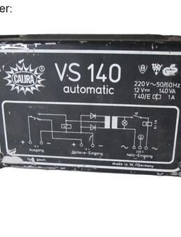 Calira VS 140a automatic gebraucht 220V / 12V (140 VA) - Schotten Zentrum