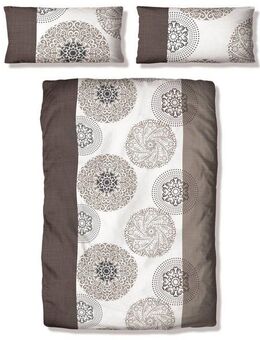 my home Bettwäsche Cison in Gr. 135x200 oder 155x220 cm, Linon, 2 teilig, florale Bettwäsche aus Baumwolle
