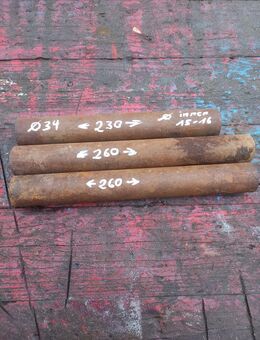 3 Starkwandige Rundrohre Durchmesser 34 mm - Büdingen