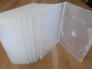 20x DVD Hüllen Slim Dünn 6mm DVD CD Blu-ray Box Farbe: transparent / weiß - Radolfzell (Bodensee) Zentrum