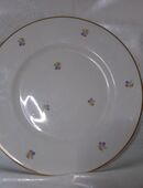Essteller, rund 25 cm Hutschenreuther Porzellan ?, Blumenmuster in 76189