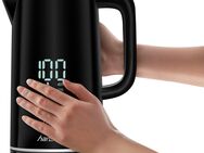 Hanseatic Wasserkocher 62544913, 1,7 l, 2200 W, extra großes Display mit Temperaturvorwahl