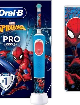 Oral-B Elektrische Zahnbürste Pro Kids Spiderman, Aufsteckbürsten: 1 St., für Kinder ab 3 Jahren