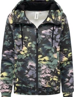 Ragwear Sweatjacke Fllawia Print modische Damen Zip-Jacke mit Allover-Print