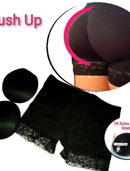 Gepolsterte PushUp Damen Unterhosen Unterwäsche Push Up Schwarz Gr. S M L XL XXL 24,90 €* - Villingen-Schwenningen