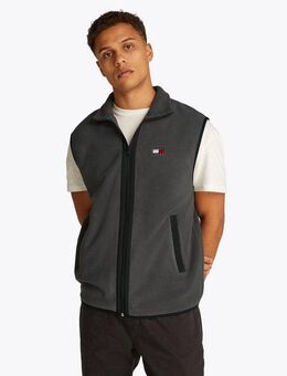 Tommy Jeans Plus Fleeceweste TJM POLAR FLEECE VEST EXT Große Größen, mit kontrastfarbenen Details