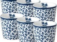 LAURA ASHLEY BLUEPRINT COLLECTABLES Eierbecher Floris, (Set, 6-tlg), Porzellan