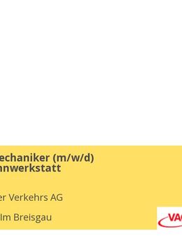 Industriemechaniker (m/w/d) Straßenbahnwerkstatt - Freiburg (Breisgau)