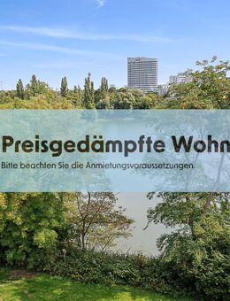 Lichtdurchflutete 4-Zimmer-Wohnung mit Balkon am Albertussee (mietpreisgedämpftes Wohnen) - Düsseldorf