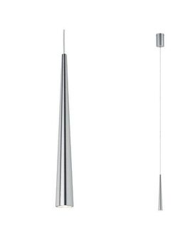 Paulmann LED Pendelleuchte Gutta 1x7W Alu gebürstet 230V Metall, LED fest integriert, Warmweiß