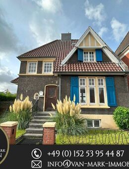 Schöne Villa von 1911 mit 5 Zimmern, Garten, Optional Kanallage , Garage - Emden
