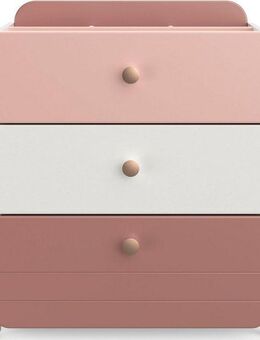 Demeyere GROUP Kombikommode Jade, Schublade mit Rollenauszügen, Runde Knopfgriffe mit Roségold-Finish