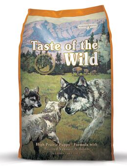 2 + 1 gratis! 3 x 2 kg Taste of the Wild Trockenfutter - High Prairie Puppy