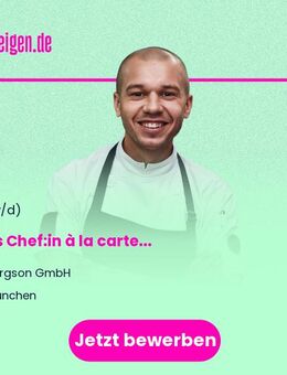 Sous Chef:in à la carte (m/w/d) - München