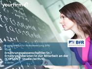 Ernährungswissenschaftler/in / Ernährungsberater/in zur Mitarbeit an der "COPLANT" Studie (w/m/d) - Berlin