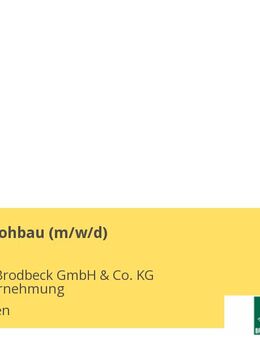 Bauleiter Rohbau (m/w/d) - Metzingen