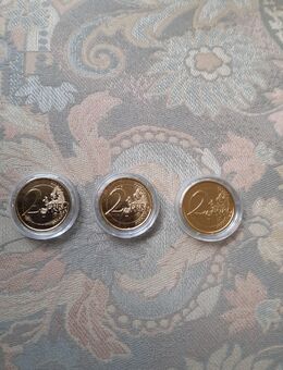 2 Euro Münzen vergoldet - Nuthetal