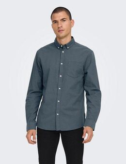ONLY & SONS Langarmhemd ONSALVARO SLIM LS OXFORD SHIRT NOOS