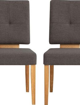 Home affaire Esszimmerstuhl Ponza Polsterstuhl (Set, 2 St), Gestell Eiche massiv geölt, Esszimmer Bestseller