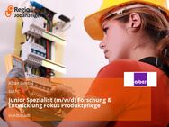 Junior Spezialist (m/w/d) Forschung & Entwicklung Fokus Produktpflege - Albstadt