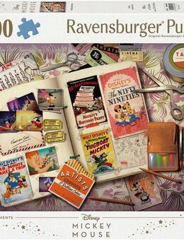 Ravensburger Puzzle Disney Mickey Mouse, 1940 Mickey Moments, 1000 Puzzleteile, Made in Germany