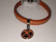 Esprit Armband Leder orange Magnet Thriving Flora Caribian Coral - Frankfurt (Main) Zeilsheim