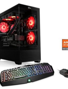 CSL Levitas V29210 Gaming-PC (AMD Ryzen 7 8700F, GeForce RTX 5060, 32 GB RAM, 1000 GB SSD, Wasserkühlung)