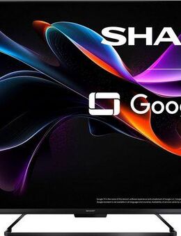 Sharp 4T-C55HRx QLED-Fernseher (139 cm/55 Zoll, 4K Ultra HD, Google TV, Smart-TV)