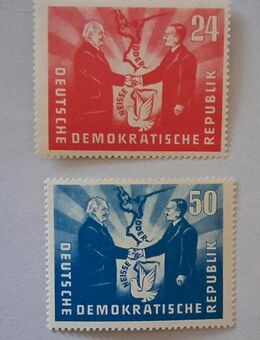 DDR 1951 Treffen Pieck und Bierut komplett postfrisch - Görlitz