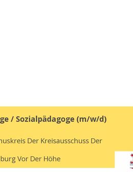 Heilpädagoge / Sozialpädagoge (m/w/d) - Bad Homburg (Höhe)