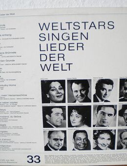 Weltstars singen Lieder der Welt-Vinyl-LP,Marcato,1965 - Linnich