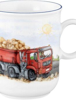 Seltmann Weiden Becher Compact, Auf der Baustelle, Porzellan, Becher mit Henkel 0,25 l