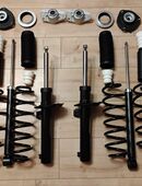 Fahrwerk Serienfahrwerk Standardfahrwerk VW Golf 6 VI + Variant + Cabrio Cabriolet + Jetta IV 4 Stoßdämpfer Federn Domlager Staubschutz neu in 14979